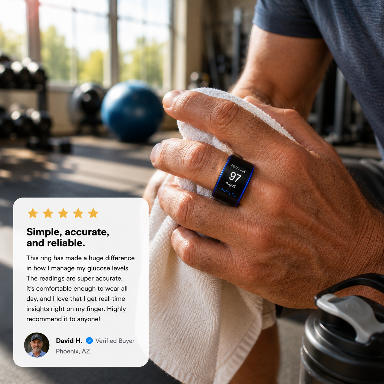 🎉 75% OFF Launch Offer🏆AuraNova™ G1 Non-Invasive Smart Ring