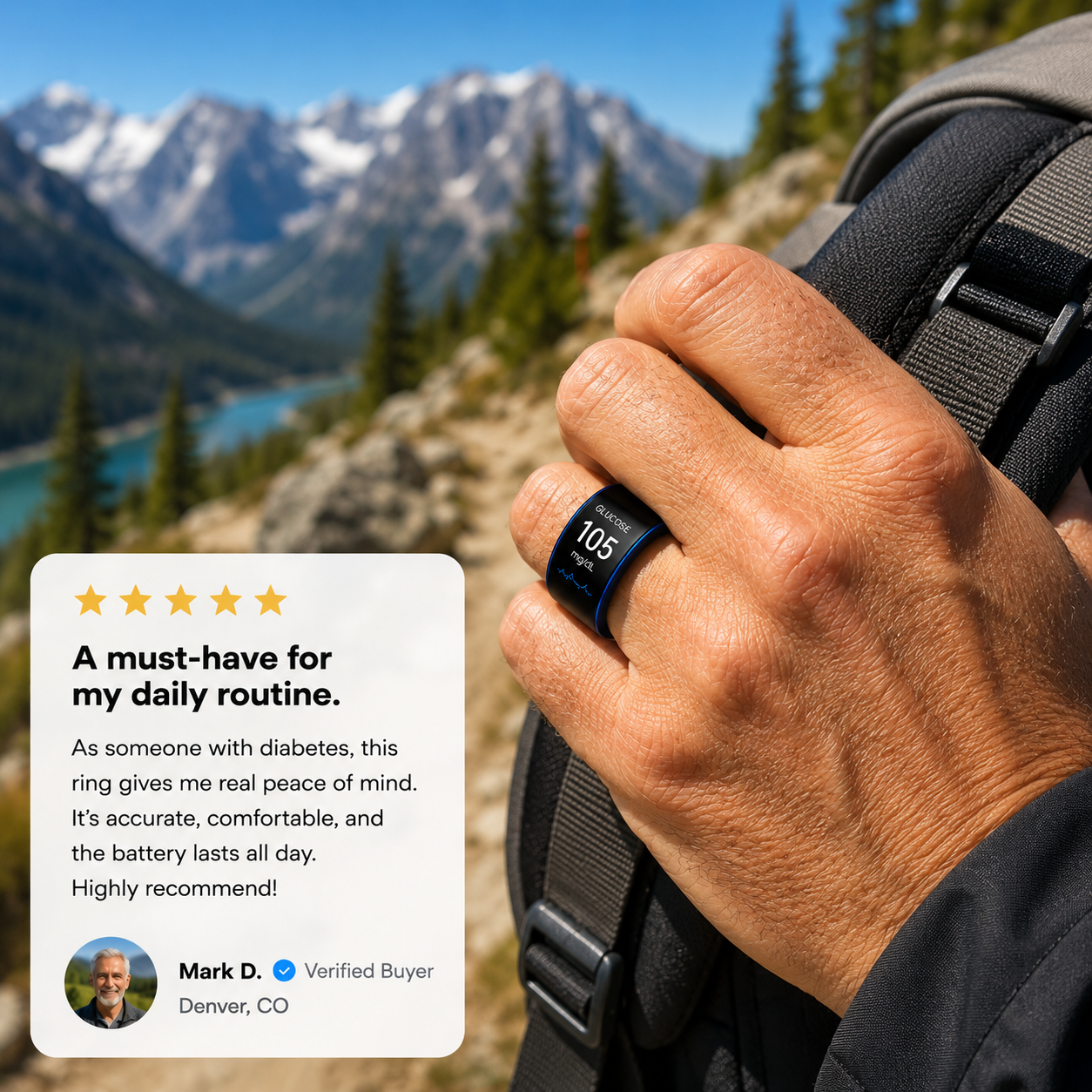 🎉 75% OFF Launch Offer🏆AuraNova™ G1 Non-Invasive Smart Ring